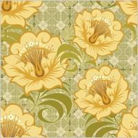 Free Floral Seamless Background Vector