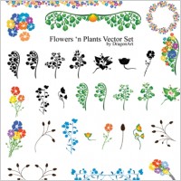 Free Flowers'n Plants Vector Set