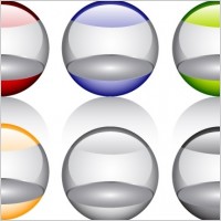 Free Glossy orbs Vector Icon