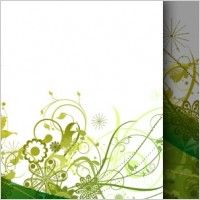 Free green vector summer background