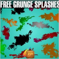 Free Grunge Splashes