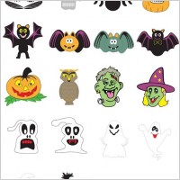 Free Halloween Vector Pumpkins