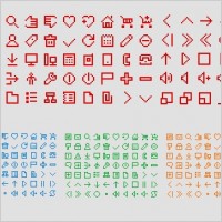Free Icons pixel style icons pack