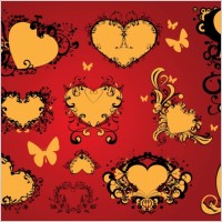 Free Love Heart Vector Art Decoration