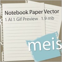 Free Notebook Paper Vector
