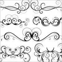 Free Ornate Vector Swirls