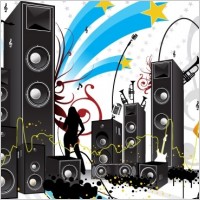 FREE POP ART STYLE MUSIC VECTOR