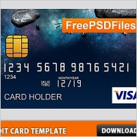 Free PSD Credit Card Template