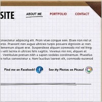 Free PSD Portfolio Layout