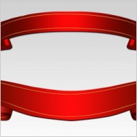 Free PSD Red Ribbons