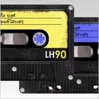 Free PSD Retro Audio Tape