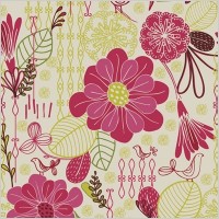 Free Retro Floral Pattern Seamless Background Vector