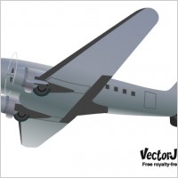 FREE RETRO STYLED VECTOR AIRPLANE
