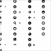 Free Simple Style Black Vector Icon Set