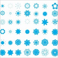 Free Snowflake Vector Set