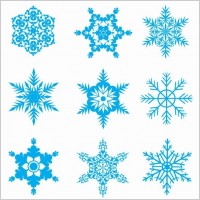 Free Snowflakes Vector Set