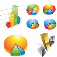 Free Three-dimensional Charts Vector Graphic