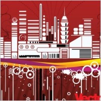 Free Urban City Vector Illustration