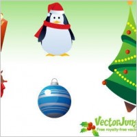 Free vector Christmas icons pack