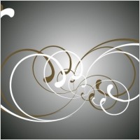 Free vector curly ornaments