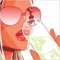 Free Vector Disco Girl
