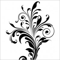 Free vector engraved flower