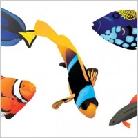 Free vector fishes