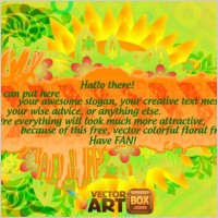 Free Vector Floral Frame