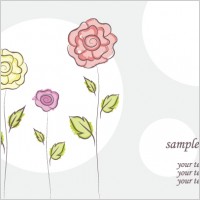 free vector flower doodles
