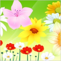 Free Vector Flowers 06