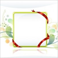 Free Vector Frames with Ribbon