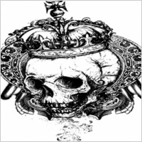 Free vector grunge skull