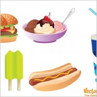 FREE VECTOR JUNK FOOD 