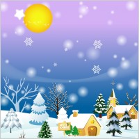 Free Vector Snow Tree