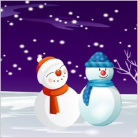 Free Vector Snowman