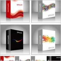Free Vector Software Product Packing Templates