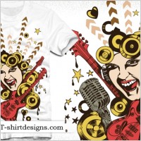 Free Vector T-shirt Design-8