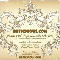 Free vintage floral frame
