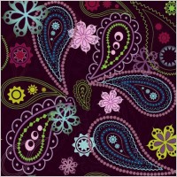 Free Vintage Flower Seamless Pattern Vector Graphic