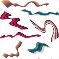 Free Wavy Vector Ribbon Graphics