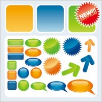 Free Web2.0 Button Vector