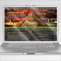 Front View of an Open Notebook
