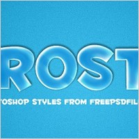 Frosty Photoshop Style