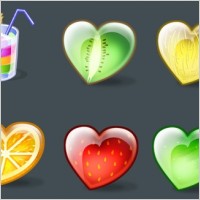 Fruity Hearts Icons icons pack