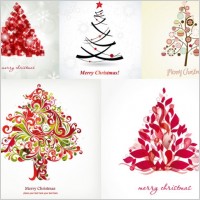 fun christmas tree vector