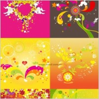 fun fashion pattern vector background under 9