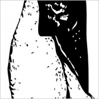 Funky Penguin clip art