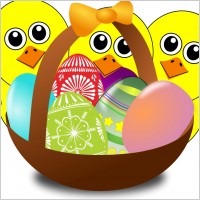 Funny  Pictures on Easter Landscape Bunnies Chicks Eggs Chicken Flowers Free Vector For