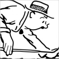 Funny Golfer clip art