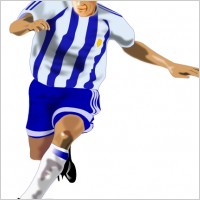 Futbolista Soccer Player clip art